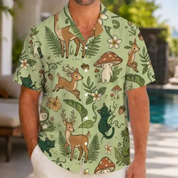 Woodland Forest Spirits For Tropical Vacations, Cottagecore Getaways, And Nature Gifts Hawaiian Shirt