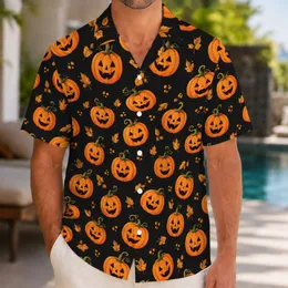 Glowing Jack-o'-Lanterns for Family Halloween Parties and Festive Theme Park Trips Hawaiian Shirt