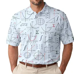 Calculus Equation Grid Mathematics for Classroom Study, STEM Fans, Teachers, and Tutors Men's Polo Shirt