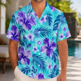Aqua Turquoise and Purple Monster Spots for Halloween Parties and Theme Park Days Hawaiian Shirt