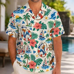 Nautical Cartoon Animal Friends for Sunny Island Getaways and Family Beach Holidays Hawaiian Shirt