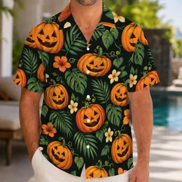 Smiling Jack-O'-Lanterns for Halloween Parties and Autumn Getaways for Pumpkin Lovers Hawaiian Shirt