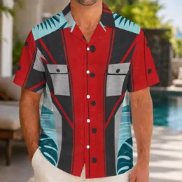 Retro Red And Charcoal 80s Adventure Outfit For Halloween Cosplay Fans Hawaiian Shirt