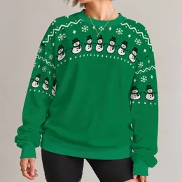 Emerald Snowman Holiday Cheer for Christmas Gatherings and Winter Celebrations All-over Print Knitted Sweater