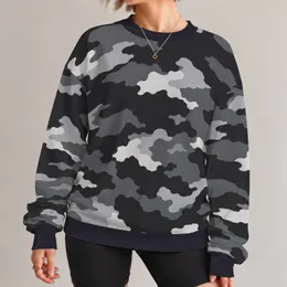 Charcoal Cloud Camo For Crisp Autumn Streetwear And Everyday Outdoor Layering Style All-over Print Knitted Sweater