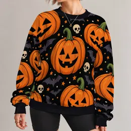 Jack-O’-Lanterns and Bats for Halloween Parties and Spooky Autumn Evening Outings All-over Print Knitted Sweater