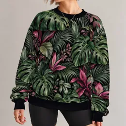 Tropical Monstera Palm Foliage for Beach Days and Outdoor Getaways All-over Print Knitted Sweater