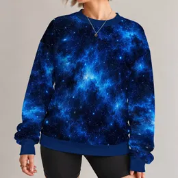 Deep Blue Galaxy Cosmos for Stargazing, Travel and Everyday Wear for Astronomy Fans All-over Print Knitted Sweater