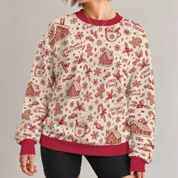 Cranberry Cocoa Mugs And Gingerbread Holiday Cheer For Cozy Christmas Celebrations All-over Print Knitted Sweater