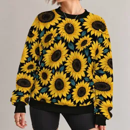 Golden Sunflower Streetwear Motif For Casual Outings And Creative Everyday Looks Unisex All-over Print Knitted Sweater