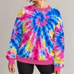 Electric Blue And Pink Tie Dye Burst For Festivals, Weekends, And Everyday Wear All-over Print Knitted Sweater