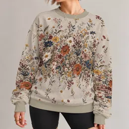 Vintage Wildflower Meadow for Everyday Cottagecore Style and Spring Garden Outings All-over Print Knitted Sweater