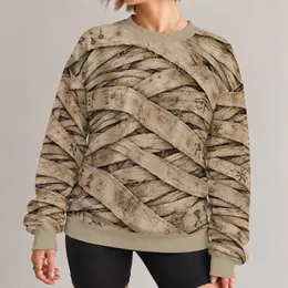 Distressed Mummy Bandage Wrap for Halloween Parties and Spooky Costume Celebrations All-over Print Knitted Sweater