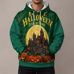 Halloween Moonlit Castle and Pumpkins for Spooky Season Celebrations All-over Print Hoodie (Lightweight)
