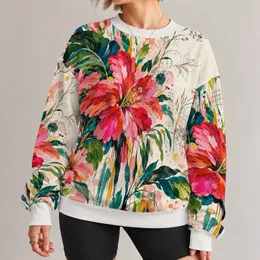 Tropical Botanical Flower Collage for Colorful Everyday Outings and Artful Style All-over Print Knitted Sweater