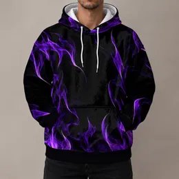 Violet Flame Streetwear Style for Autumn Runs and Everyday Outdoor Adventures All-over Print Hoodie (Lightweight)