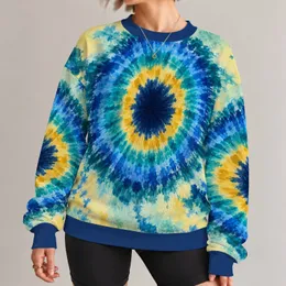 Seafoam Blue Bullseye Motif for Spring Outings and Relaxed Everyday Wear All-over Print Knitted Sweater