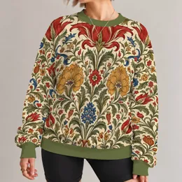 Vintage Palace Floral Motif For Spring Garden Strolls And Artful Everyday Style All-over Print Knitted Sweater