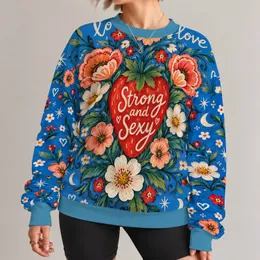 Strawberry Heart Floral Art for Bold Everyday Style and Creative Outings All-over Print Knitted Sweater