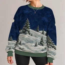 Moonlit Evergreen Forest for Cozy Holiday Evenings and Winter Cabin Getaways All-over Print Knitted Sweater