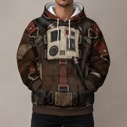 Sci-Fi Pilot Utility Outfit for Cosplay Events and Halloween Costume Fans All-over Print Hoodie (Lightweight)