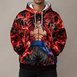 Crimson Lightning Martial Artist for Anime Fans and Action-Loving Friends All-over Print Hoodie (Lightweight)