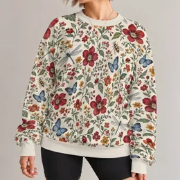 Wildflower Butterfly Garden For Nature Walks And Everyday Outdoor Style Lovers All-over Print Knitted Sweater