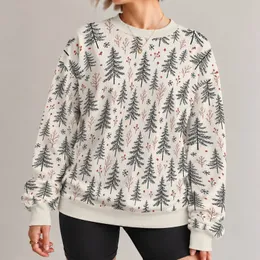 Evergreen Tree Motifs for Calm Woodland Weekends and Everyday Nature Lovers All-over Print Knitted Sweater