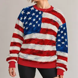 Bold Red, White And Blue Flag Motif For Holiday Events, Parades And Everyday Wear All-over Print Knitted Sweater