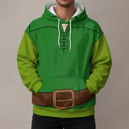 Green Medieval Archer Tunic Costume for Themed Runs, Renaissance Events and Parties All-over Print Hoodie (Lightweight)