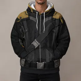 Black Tactical Ronin Gear with Gold Accents for Cosplay and Fan Events All-over Print Hoodie (Lightweight)