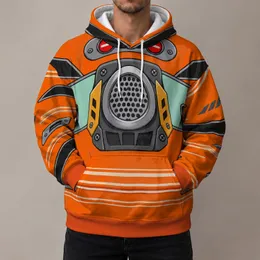 Orange Racing Car Costume Surface for Family Events and Automotive Cosplay Fans All-over Print Hoodie (Lightweight)