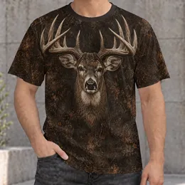 Distressed Deer Antler Emblem for Hunting Trips and Rustic Outdoor Wear for Outdoorsmen All-over Print Unisex T-shirt