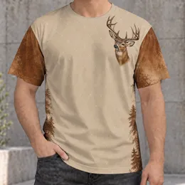 Deer Head Emblem For Rustic Woodland Style And Everyday Outdoor Wear All-over Print Unisex T-shirt