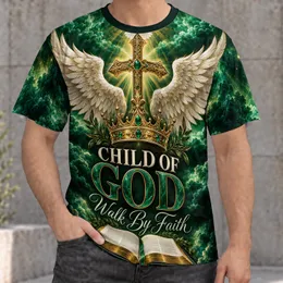 Angel Wings, Jeweled Crown and Open Bible for Faith-Inspired Everyday Wear All-over Print Unisex T-shirt