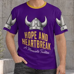 Viking Helmet Purple And Gold Fanwear For Game Day And Everyday Casual Style All-over Print Unisex T-shirt