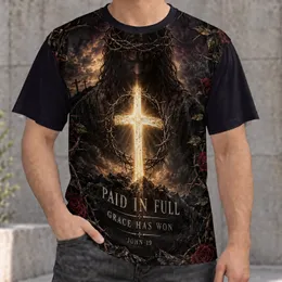 Glowing Cross And Crown Of Thorns For Faith And Daily Devotion All-over Print Unisex T-shirt
