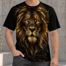 Golden-Eyed Lion Portrait for Wildlife Lovers and Bold Everyday Style All-over Print Unisex T-shirt