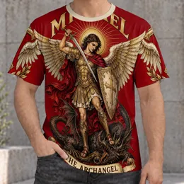 Archangel Michael Sword And Shield Faith Tribute For Church Prayer And Daily Wear All-over Print Unisex T-shirt