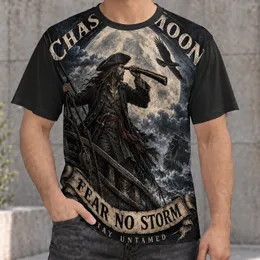 Moonlit Pirate Crow Nautical Scene For Coastal Adventures And Stormy Nights All-over Print Unisex T-shirt