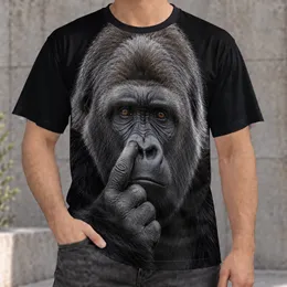 Detailed Silverback Gorilla Portrait for Wildlife Lovers and Everyday Casual Adventures All-over Print Unisex T-shirt