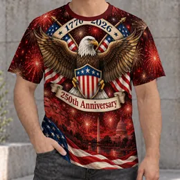 Bald Eagle and Flag Tribute for Independence Day Celebrations and Summer Gatherings All-over Print Unisex T-shirt