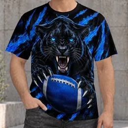 Roaring Black Panther And Football Spirit For Match Day, Training And Fan Gear All-over Print Unisex T-shirt
