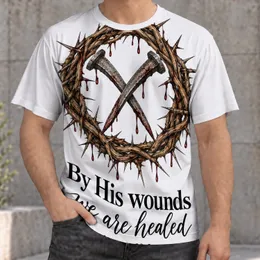Thorn Crown and Crossed Nails for Church Gatherings and Everyday Faithful Believers All-over Print Unisex T-shirt