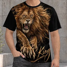 Roaring Lion King in Bronze Tones for Bold Streetwear and Everyday Style for Men All-over Print Unisex T-shirt