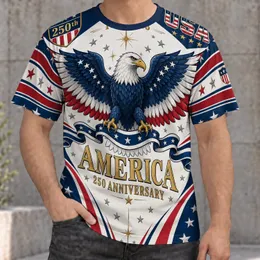 Bald Eagle Patriotic Anniversary Outfit for Fourth of July Celebrations and Events All-over Print Unisex T-shirt