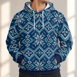 Navy Nordic Snowflake Motifs for Cozy Winter Walks, Cabin Days, and Fireside Weekends All-over Print Hoodie (Lightweight)
