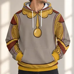 Antique Clockwork Butler Tunic Motifs For Cosplay Events And Whimsical Character Fans All-over Print Hoodie (Lightweight)