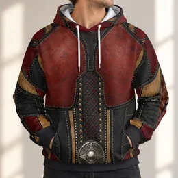 Warrior Armor and Beaded Medallion for Cosplay Events, Conventions and Fantasy Fandom All-over Print Hoodie (Lightweight)