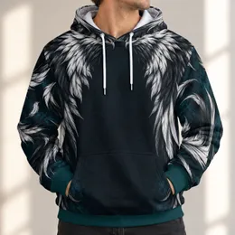 Ivory Feathered Angel Wings for Everyday Streetwear and Bold Casual Style All-over Print Hoodie (Lightweight)